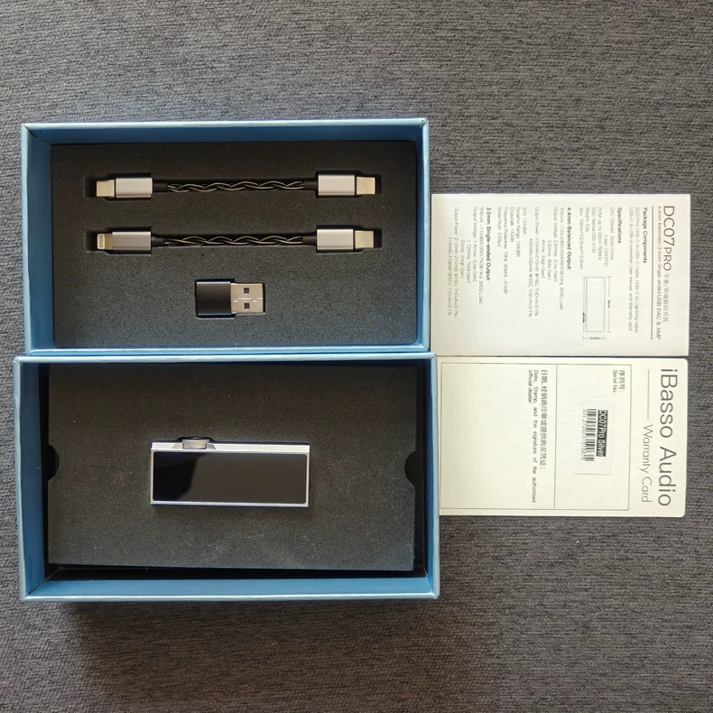 iBasso DC07 PRO USB DAC Amp 4*CS43131 4.4mm Balanced Hi-Res Decoder - Mint