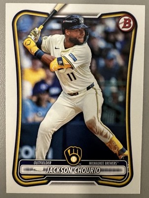 2026 Bowman Baseball Jackson Chourio #4 Milwaukee Brewers