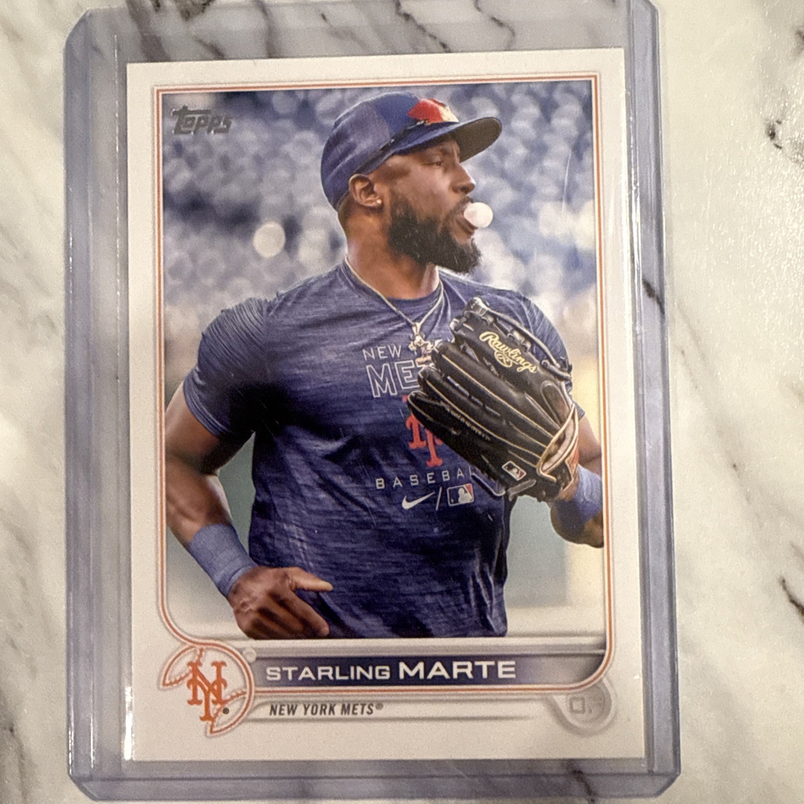 2022 TOPPS UPDATE #US214 STARLING MARTE SP SHORT PRINT VARIATION NEW YORK METS