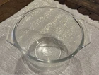 VINTAGE PYREX 343 ~ 1.5 QT BEAN POT CLEAR GLASS STRAIGHT SIDES OVENWARE