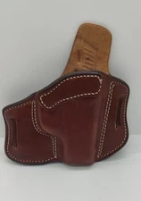 Azula Leather LC (Light Compact) 2 Slot Pancake Belt Holster OWB RH