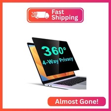 PYS 4-Way Privacy Screen for Laptop 14 Inch 16:9-360  Anti-Spy Filter, Matte Ant