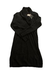 NEW The Limited Dress Womens Medium Long Sleeve Knit Sweater Dress Gray