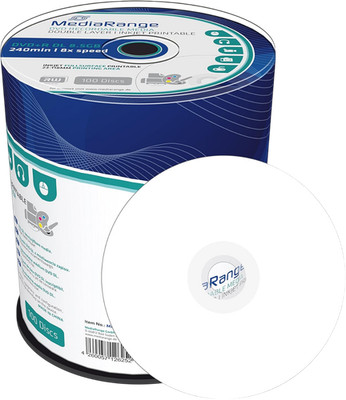 MediaRange DVD+R DL Double Layer 8x Speed Cake-Box 100 Stück printable Rohlinge