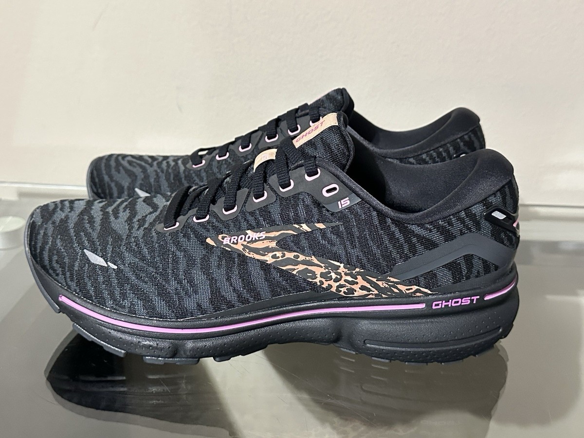 NEW Womens Size 10 Brooks Ghost 15 Running Shoes Black/Spring