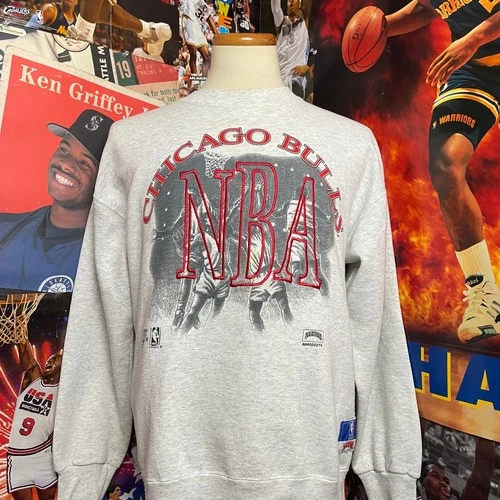 Vintage 90s Chicago Bulls Nutmeg NBA Basketball Crewneck Sz XL