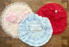 Vintage Dress Lot 4t 5 80s Marthas Miniatures Circle Ruffles Lace Pageant Read