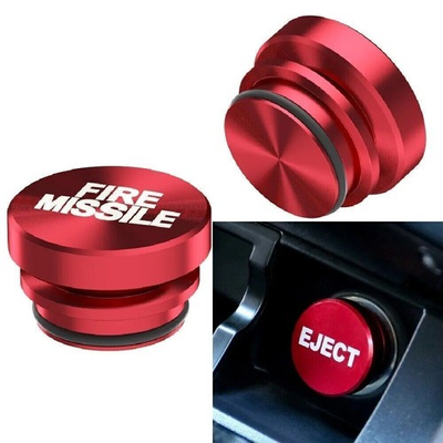 #ad #ad 2PCS Car Cigarette Lighter Cover Accessories Eject Button Fire Universal Missile $9.99