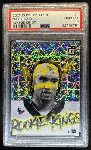 2023 Panini Donruss Optic C.J. Stroud Kings RC #4 Texans PSA 10 GEM MINT Rookie