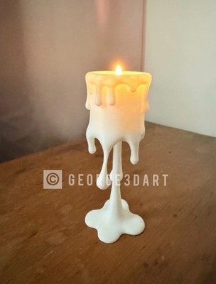 Schwimmkerze mit Schmelzwachseffekt 3D-Druck