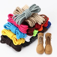 Round Shoelaces Sneakers Boot Shoelaces Durable Polyester Laces 1/2/3 Pairs