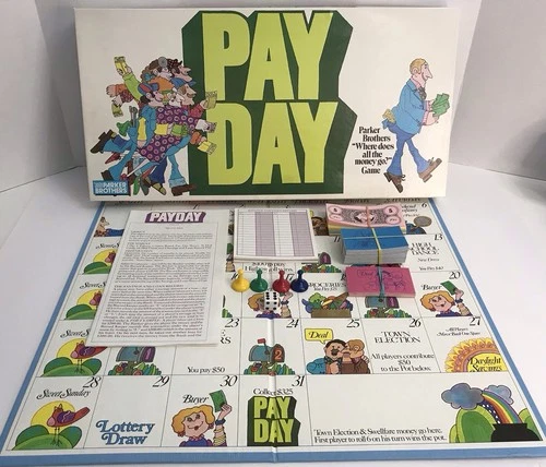 Vintage PayDay Board Game (Parker Brothers 1976) 100% Complete Good Game