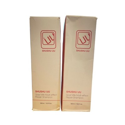 2× SHUSHU UU Goat Milk Repair Shampoo 500 ml   Korean K Beauty, Damage Repair