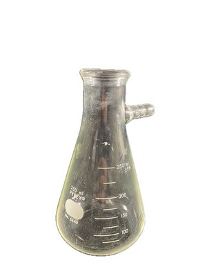 PYREX 250mL Heavy Wall Glass Graduated Filtering Erlenmeyer Flask 5340-250