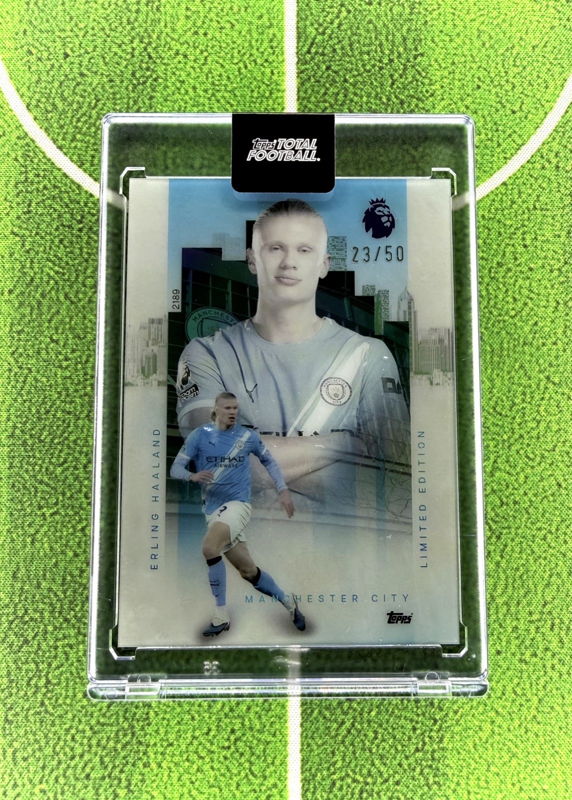 2025-26 Topps Total Football Erling Haaland Limited Edition /50 SEALED Man City