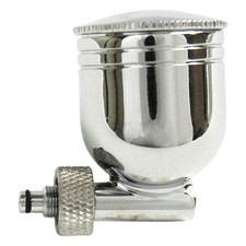 7cc Metal Side Bowl Gravity Cup With Lid That Threads Onto Side-feed Airbrushes 7cc Metal Side Bowl Gravity Cup With Lid That Threads Onto Side-feed Airbrushes