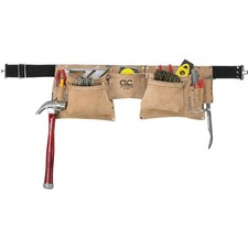 Custom LeathercraftI427X Heavy Duty Contractor-Grade Suede Leather Work Apron...