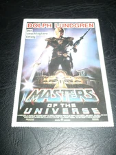 MASTERS OF THE UNIVERSE, film card [Dolph Lundgren]