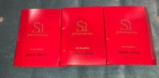 LOT GIORGIO ARMANI x3 Si Passione EDP Sample Spray Vials 1 ml .03 oz Womens
