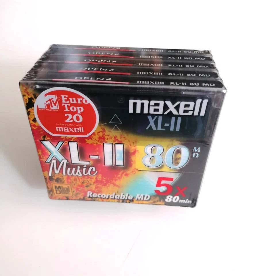 Lotto 5 MiniDisc Nuovi- SONY, BASF, MAXELL - 74/80 minuti - Immagine 2 di 4