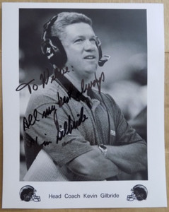 Kevin Gilbride Head Coach San Diego Chargers Autographed Photo