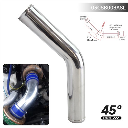 38/42/45/51/57/60/63/70/76/80mm OD 45-Grad-Aluminiumrohr für Turbo Motor - Bild 19 von 30