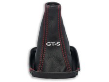 SCHALTMANSCHETTE FÜR TOYOTA CELICA VII 99-06 SCHALTSACK GTS WEISS NAHT ROT