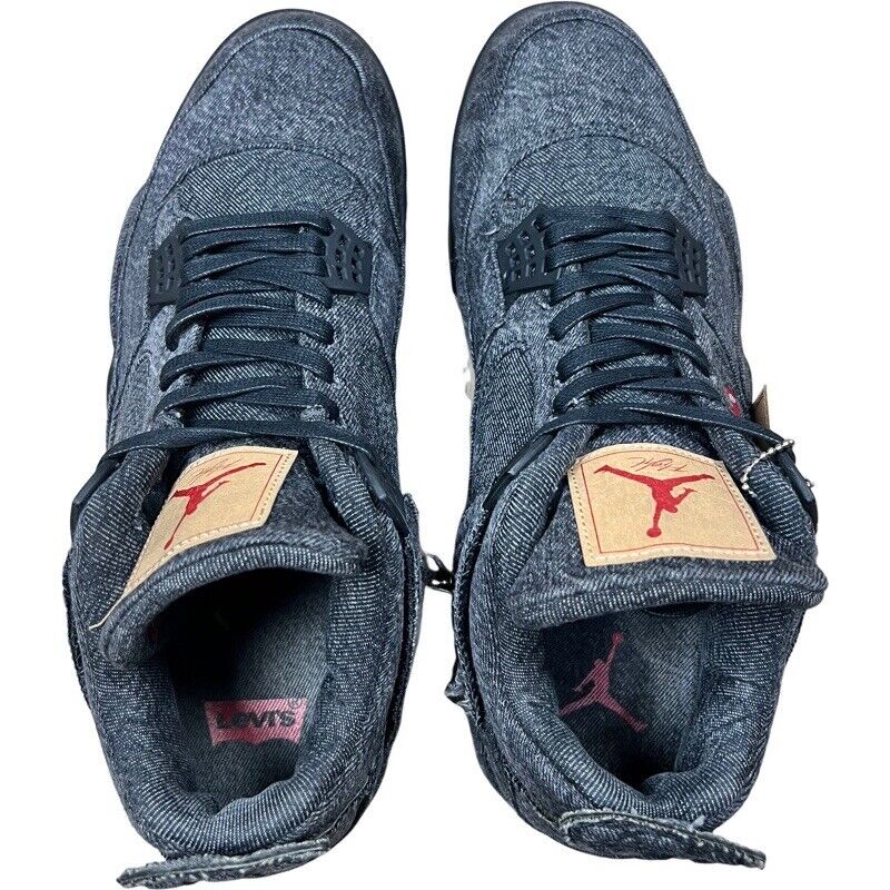 Size 13 - Jordan 4 Retro x Levi's Black Denim 2018 Blank Tag Size 13 - Jordan 4 Retro x Levi's Black Denim 2018 Blank Tag