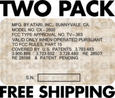 ATARI CX-2600 HEAVY SIXER TWO PACK REPL. SERI...