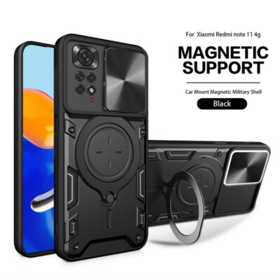 For Xiaomi Redmi Note 12 11 POCO X5 Pro ShockProof Magsafe Stand Ring Case Cover