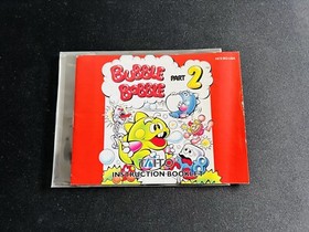 Bubble Bobble Part 2 II 🔥 MANUAL Nintendo NES NO GAME OR BOX TAITO 1993