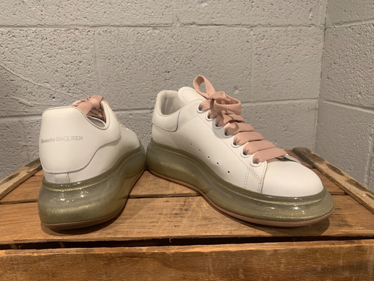 Alexander McQUEEN Sneakers in white/ rose gold