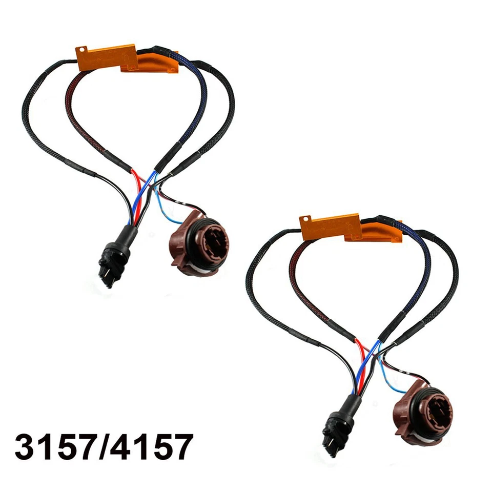 Resistencia 3157 50W para intermitente de luz de señal de giro LED código de error hiper intermitente Foto 2 de 4