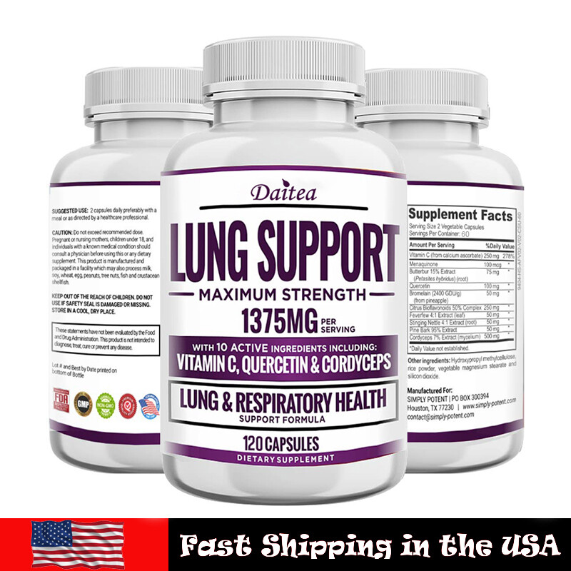 Strength Lung Support Supplement Respiratory Health Cleanse Detox Clear Lung