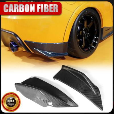2X Carbon Fiber Rear Bumper Splitter Lip Refit for Toyota GT86 Subaru BRZ 13-15