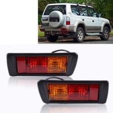 2pc For Toyota Land Cruiser Prado Fj9095 96-02 Tail Bumper Rear Fog Lamp Lights