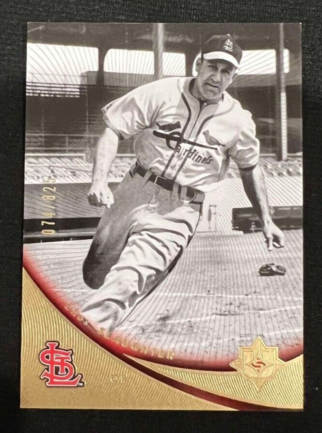 ENOS SLAUGHTER Cardinals 2005 Ultimate Signature Edition #12 HOF #074/825