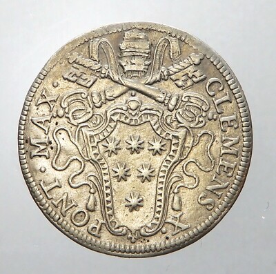Médaille Pontificale 1707 - Pape Clément XI Colonna Antonina - Bronze - État SPL+ - Très Rare - Collection Numismatique