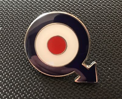 MODS TARGET ROUNDEL SCOOTER EMAILLE PIN ABZEICHEN GESCHENK (PB11) - GRÖSSER ALS ANDERE