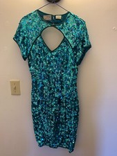 Gorgeous Sexy Turquoise Sequin Stenay Dress Size S (4/6) - New Year's Eve Party