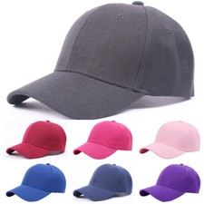 Men Women Solid Color Visor Caps Outdoor Golf Hats Classic Baseball Cap