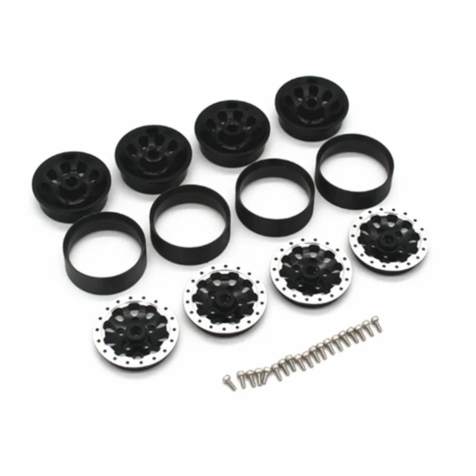 Beadlock Wheel Hub Wheel Rim Rubber Tire For WPL C14 24 B14 B24 B36 MN D90 MN99S - Image 2 of 4