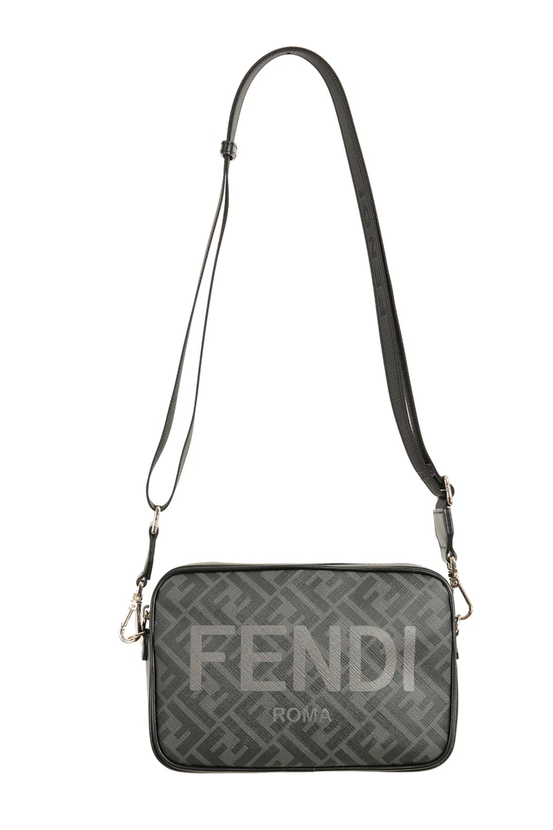 Unisex Fendi FF Logo Print Crossbody Bag 7M0286AJJ4F0GXN