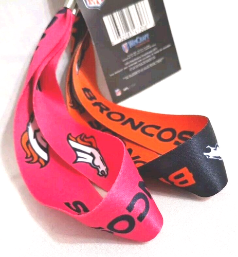 Win Craft NFL Teams Key Strap Wrist Keychain 8 inch His And Hers Denver Broncos - Picture 4 of 6