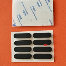 Black Oval Rubber Feet Pad Self Adhesive Mat Anti-Slip Laptop Keyboard Furniture