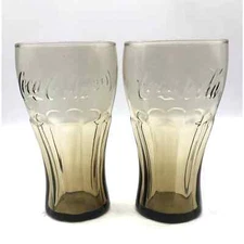 Super Cute Retro Style Coca Cola Glasses Brown Drinking Coke Soda