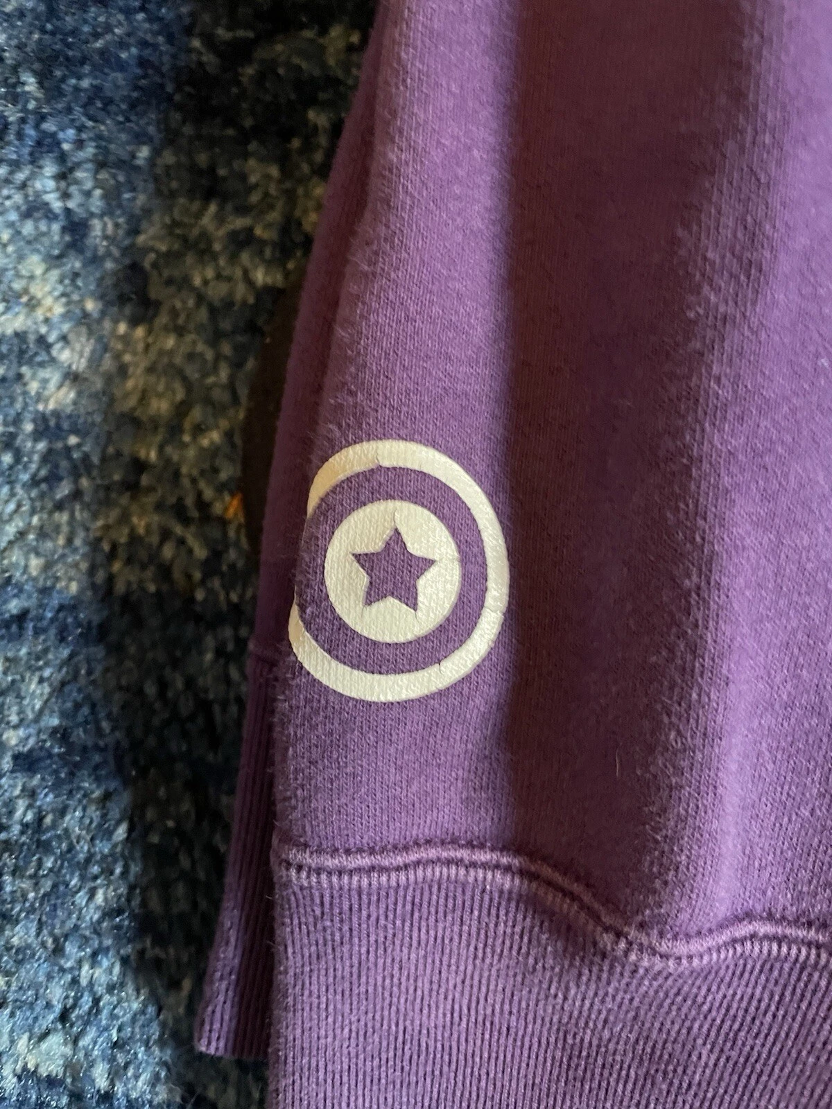 A BATHING APE (BAPE) Testa mimetica di squalo viola BAPE taglia M USATA
