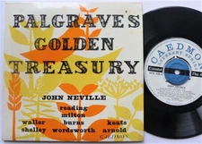 John Neville Palgrave's Golden Treasury EP Caedmon TCE128 EX/EX 1950s picture...