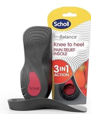 Scholl In-Balance Orthotics Knee to Heel 3in1 Insoles Uk Shoe Size Medium 7-8.5