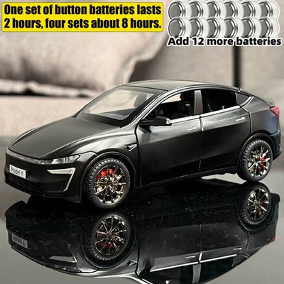 1:32 Tesla Model Y Diecast Car – Alloy Electric SUV w/ Sound Light